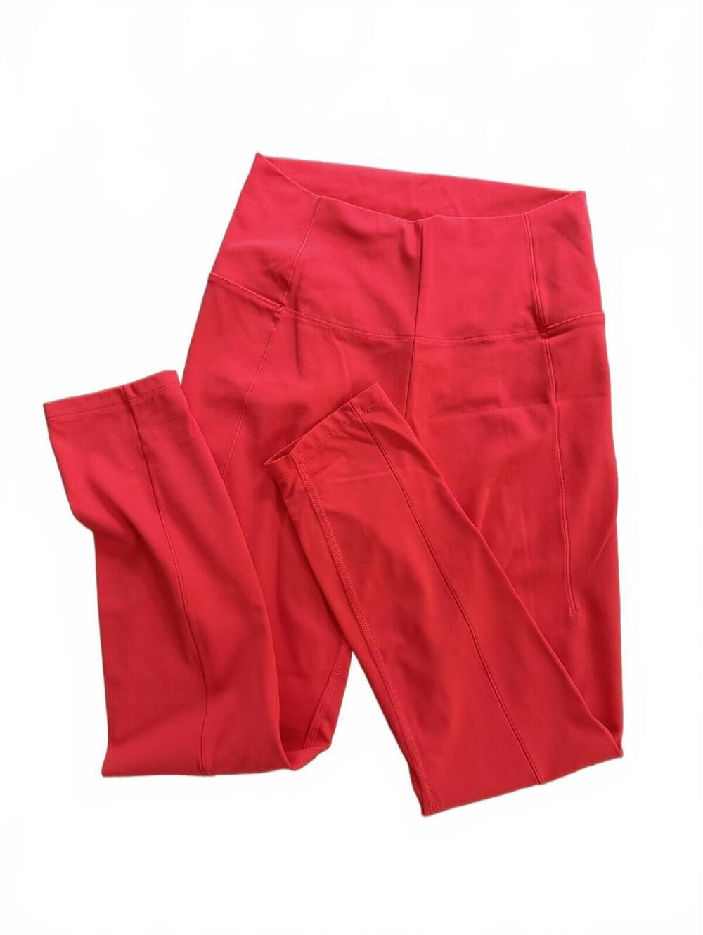 AVIA Red High-Waisted Athletic Leggings Size XS